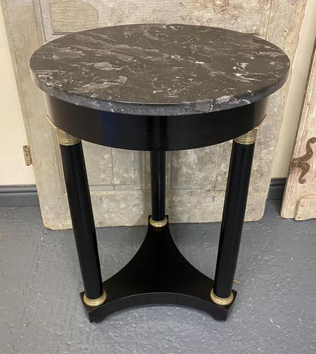 French Ebonised Empire Lamp Table (1 of 15) French Ebonised Empire Lamp Table (1 of 15)