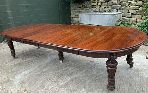 Impressive Victorian Mahogany Extending Dining Table - Seats 12 (1 of 23)