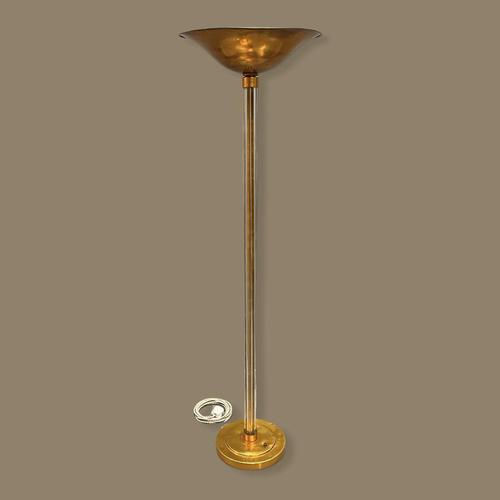 Art Deco Glass Rod & Copper Standard Lamp (1 of 9) Art Deco Glass Rod & Copper Standard Lamp (1 of 9)