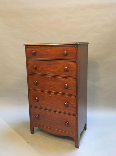 George III Mahogany Pillar Chest Of Drawers (1 of 11)