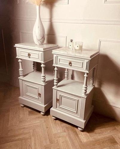 French Antique Bedside Tables / Cabinets / Sidetables / Nightstands (1 of 10)