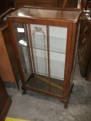 Glazed Queen Anne Style Display Cabinet c.1925 (1 of 3)