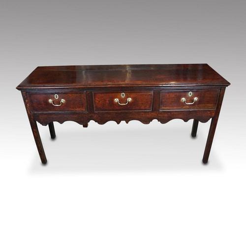 George III Country Oak Dresser Base (1 of 9)