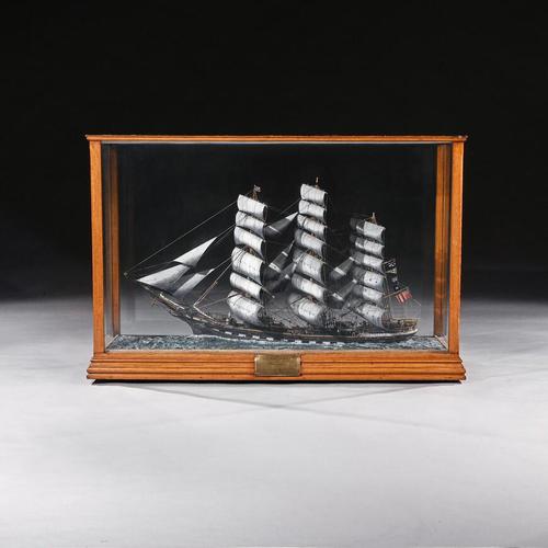 Large Oak & Glazed Cased Model of the Tea Clipper Glengarry in Full Sail (1 of 13) Large Oak & Glazed Cased Model of the Tea Clipper Glengarry in Full Sail (1 of 13)