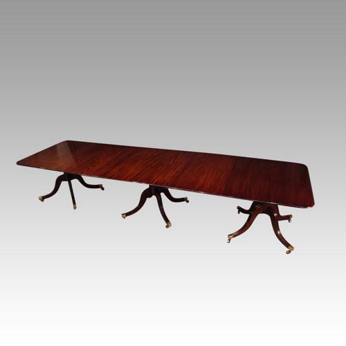 Antique Large 3 Pillar Dining table 14ft long (1 of 8) Antique Large 3 Pillar Dining table 14ft long (1 of 8)