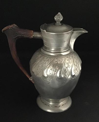 Mid Victorian Britannia Metal & Horn Handle Jug (1 of 5) Mid Victorian Britannia Metal & Horn Handle Jug (1 of 5)