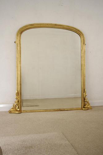 Victorian Gilt Wood Arch Top Overmantle Mirror (1 of 11) Victorian Gilt Wood Arch Top Overmantle Mirror (1 of 11)