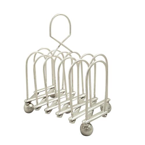 Antique Victorian Silver Plated Expanding Toast Rack c.1880 (1 of 9)