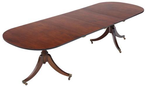 Mahogany Extending Pedestal Dining Table (1 of 12)