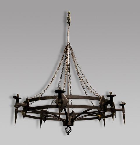 Gothic Style Wrought Iron Chandelier (1 of 2) Gothic Style Wrought Iron Chandelier (1 of 2)