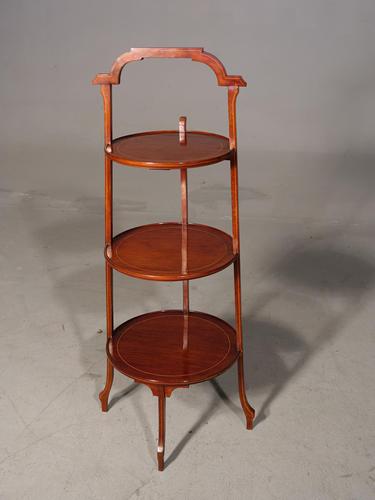 Good Early 20th Century Mahogany 3 Tier Cake Stand (1 of 4) Good Early 20th Century Mahogany 3 Tier Cake Stand (1 of 4)
