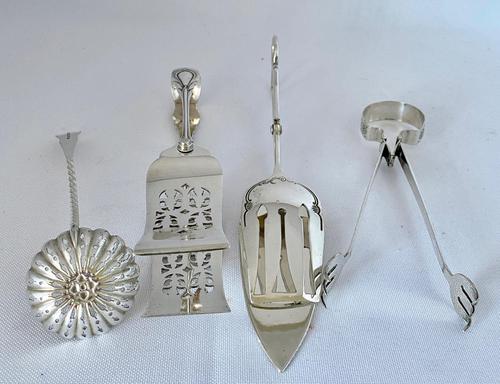 Four Victorian Silver Plated Serving Tools (1 of 5)