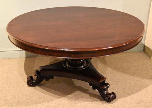 William IV Large Circular Breakfast / Dining Table (1 of 8) William IV Large Circular Breakfast / Dining Table (1 of 8)