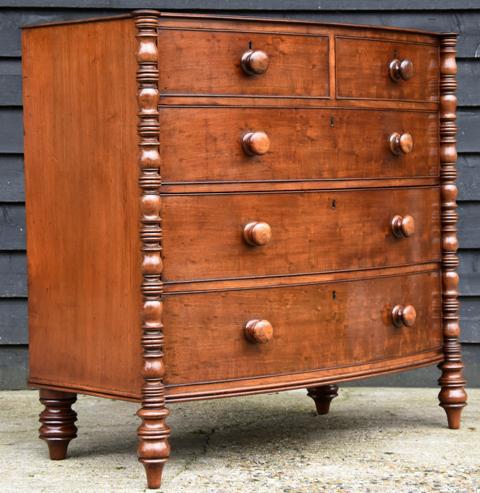 Fine Quality, Georgian Mahogany Bow Fronted Chest of Drawers (1 of 16) Fine Quality, Georgian Mahogany Bow Fronted Chest of Drawers (1 of 16)