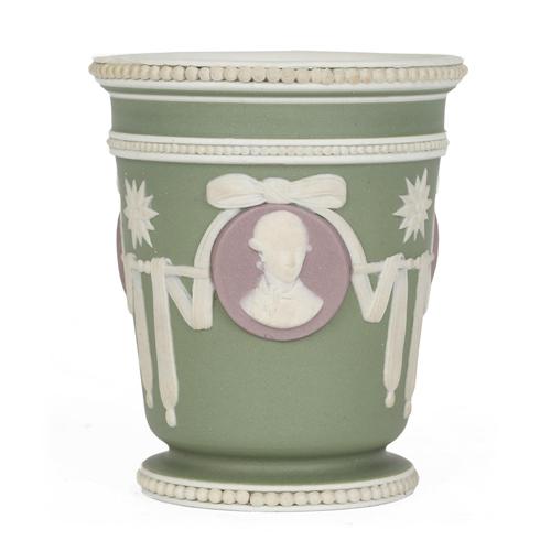 Wedgwood Georgian Three Color Jasperware Medallion Vase c.1790 (1 of 15)