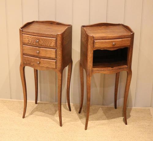 Pair of French Oak Bedside Cabinets (1 of 9)