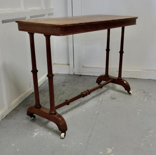 Elegant Victorian Arts & Crafts Birch and Mahogany Side Table (1 of 8) Elegant Victorian Arts & Crafts Birch and Mahogany Side Table (1 of 8)