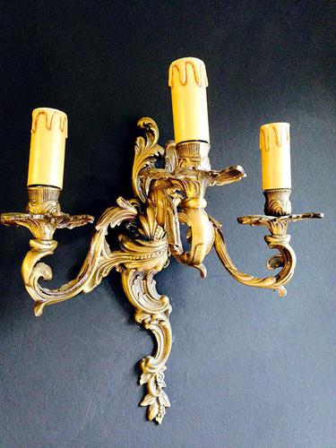 Pair of French Rococo Wall Lights (1 of 1)