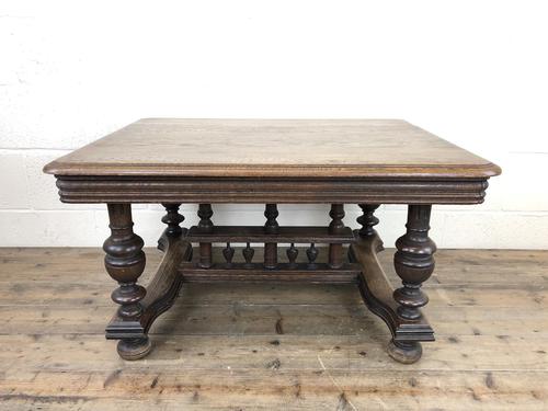 Early 20th Century Antique Oak Coffee Table (1 of 12)