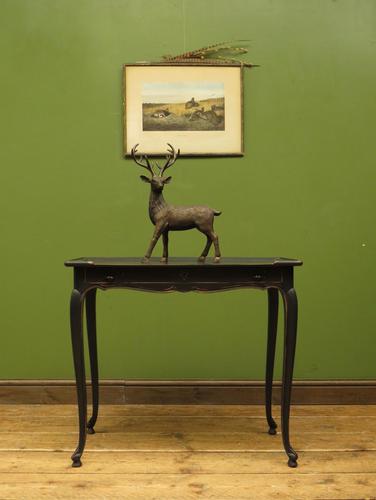 Small Black Painted Console Table with Drawer (1 of 15)