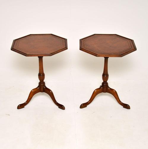 Pair of Mahogany Leather Top Side Tables c.1930 (1 of 7) Pair of Mahogany Leather Top Side Tables c.1930 (1 of 7)