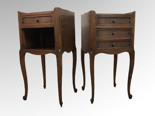 Vintage French Oak Bedside Tables Cabinets (1 of 9) Vintage French Oak Bedside Tables Cabinets (1 of 9)