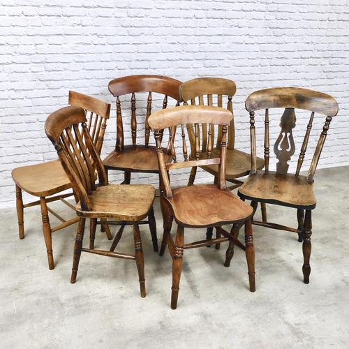 A Harlequin Set of 6 Kitchen Chairs (1 of 7) A Harlequin Set of 6 Kitchen Chairs (1 of 7)