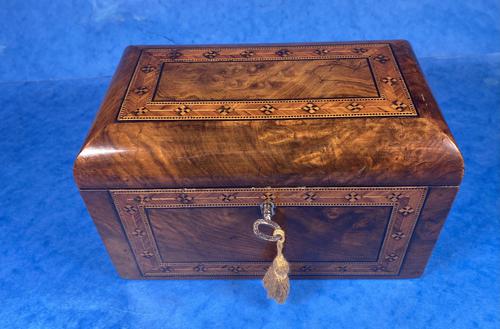 Victorian Tunbridge Ware Twin Section Tea Caddy (1 of 18) Victorian Tunbridge Ware Twin Section Tea Caddy (1 of 18)