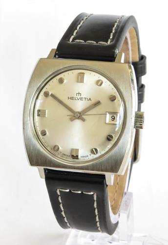 Watch : Gents 1970s Helvetia Wrist Watch (1 of 5)