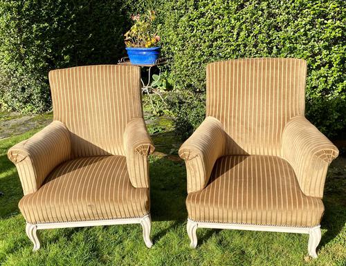 Large Pair of Upholstered Armchairs (1 of 6)