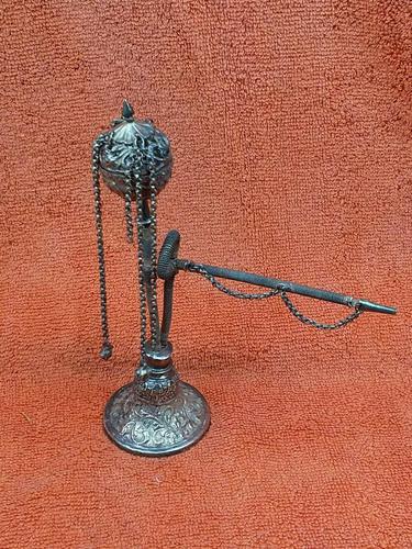 Antique Middle Eastern Hookah Silver 19th Century (1 of 12)