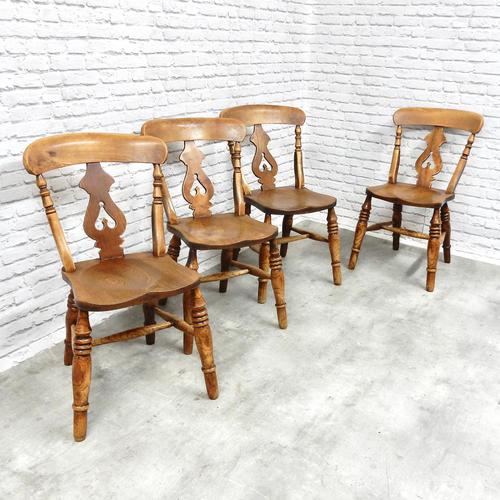 Set of 4 Fine Quality Windsor Lyreback Chairs (1 of 7)