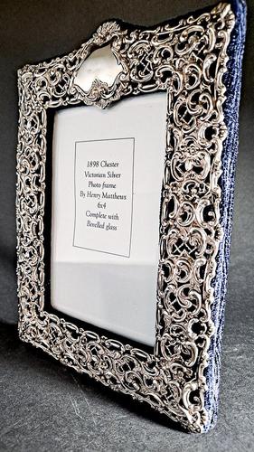 Silver Mounted Victorian Mirror (1 of 5) Silver Mounted Victorian Mirror (1 of 5)
