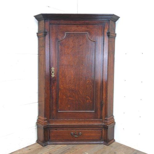 Antique Corner Cupboard with Drawer (1 of 10) Antique Corner Cupboard with Drawer (1 of 10)