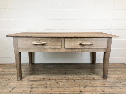 Early 20th Century Antique Oak & Pine Work Table (1 of 15)