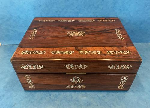 William IV Mother Pearl Inlaid Rosewood Box (1 of 12) William IV Mother Pearl Inlaid Rosewood Box (1 of 12)