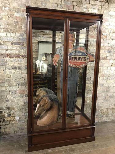 Antique Mahogany Shop Cabinet 'One of a Pair' (1 of 4)