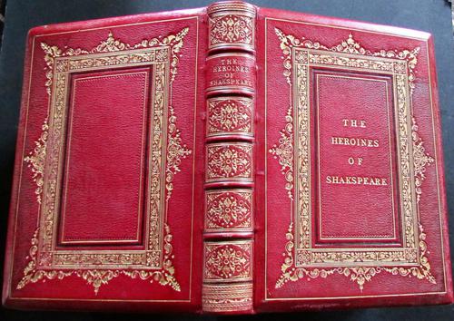 1870 The Heroines of Shakspeare Large Illustrated Edition Deluxe Full Leather (1 of 5)