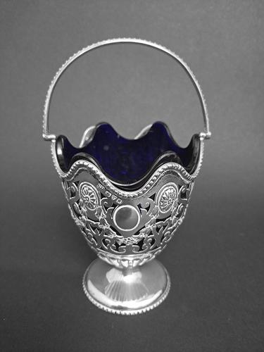 Victorian Silver Sugar Basket (1 of 4)