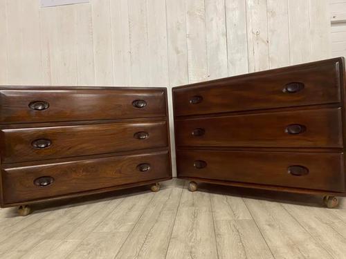 Pair of Ercol Elm Chest of Drawers (1 of 5)