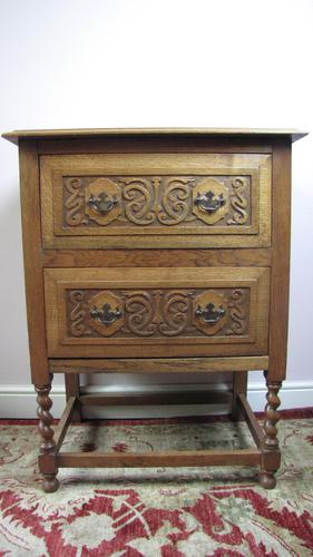 Light Oak Chest on Stand (1 of 4)