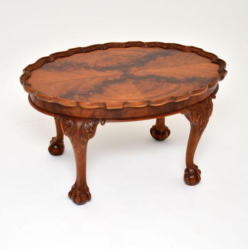 Antique Chippendale Style Pie Crust Mahogany Coffee Table (1 of 9)