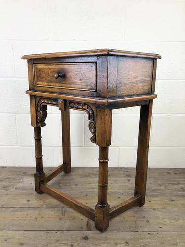 Vintage Oak Side Table with Drawer (1 of 11) Vintage Oak Side Table with Drawer (1 of 11)