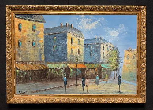 Fine Large Original Vintage Parisian Street Cityscape Impressionist Oil Painting (1 of 11) Fine Large Original Vintage Parisian Street Cityscape Impressionist Oil Painting (1 of 11)