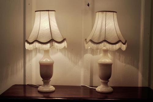 Pair of Art Deco Marble Table Lamps (1 of 6) Pair of Art Deco Marble Table Lamps (1 of 6)