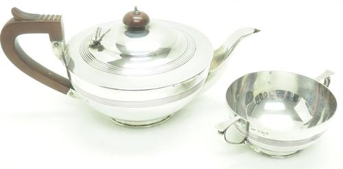 Solid Silver Tea Pot & Sugar Bowl Art Deco Silver Tea Pot (1 of 7) Solid Silver Tea Pot & Sugar Bowl Art Deco Silver Tea Pot (1 of 7)