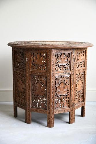 Carved Indian Side Table (1 of 12) Carved Indian Side Table (1 of 12)