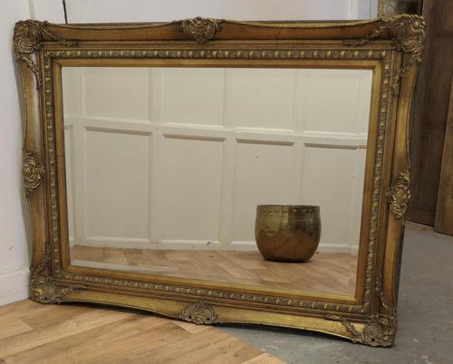 Large Rectangular Gilt Mirror (1 of 9)