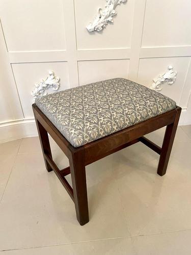 Antique Mahogany Footstool (1 of 8) Antique Mahogany Footstool (1 of 8)