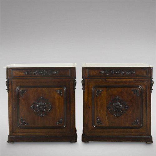 Pair of Spanish Rosewood Pier Cabinets (1 of 4) Pair of Spanish Rosewood Pier Cabinets (1 of 4)